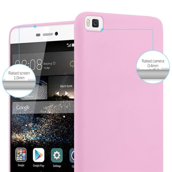 Huawei P8 Skal Fodral Case Cover Mobilskydd av flexibelt TPU-silikon