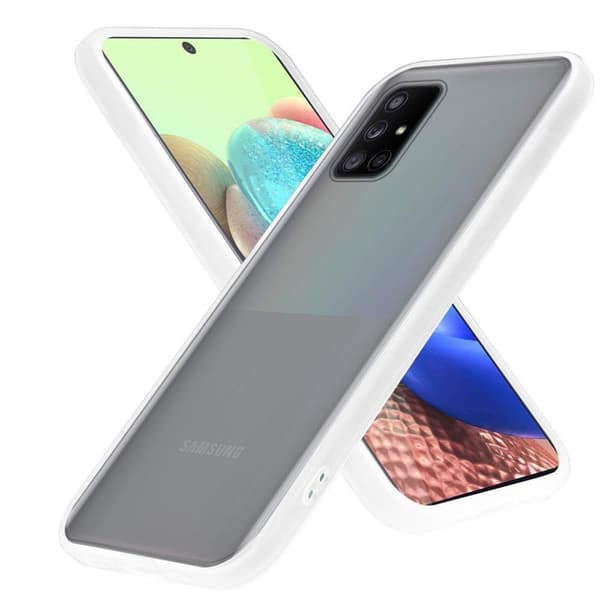 Deksel for Samsung Galaxy A71 4G med TPU-silikon på innsiden og matt plast på baksiden
