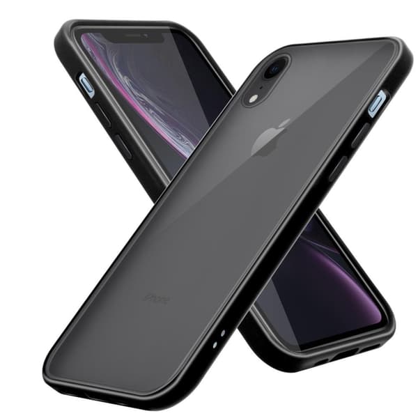 Apple iPhone XR Suojakuori Suojakotelo Hybrid jossa on TPU-silikoni sisäpuolella ja matta muovinen takapuoli