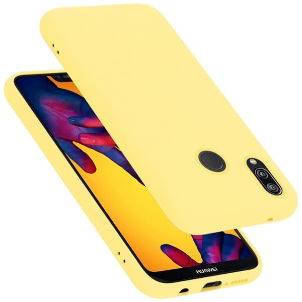 Deksel til Huawei P20 LITE 2018 / NOVA 3E Silikondeksel TPU Case Cover LIQUID GUL