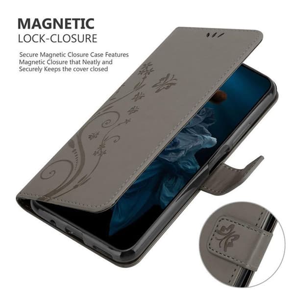 Honor 20 PRO Suojakotelo Suojakuori Lompakkokotelo Matkapuhelinkotelo Kukat jossa on magneettisuljenta, jalusta-toiminto ja korttipaikat