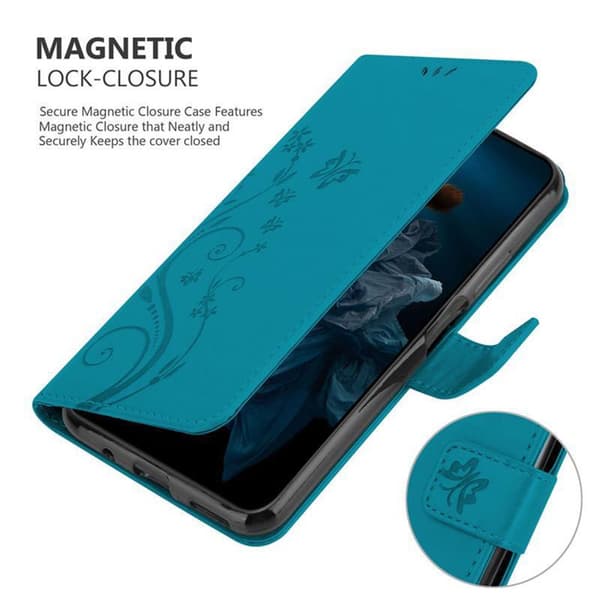Honor 20 PRO Suojakotelo Suojakuori Lompakkokotelo Matkapuhelinkotelo Kukat jossa on magneettisuljenta, jalusta-toiminto ja korttipaikat