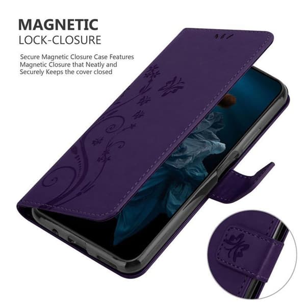 Honor 20 PRO Suojakotelo Suojakuori Lompakkokotelo Matkapuhelinkotelo Kukat jossa on magneettisuljenta, jalusta-toiminto ja korttipaikat