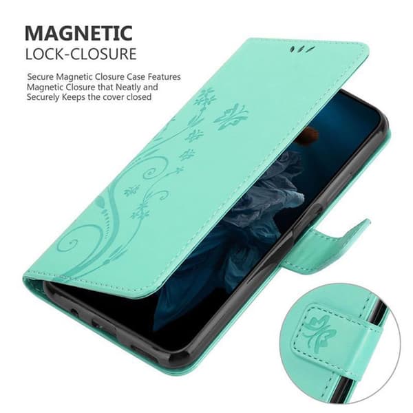 Honor 20 PRO Suojakotelo Suojakuori Lompakkokotelo Matkapuhelinkotelo Kukat jossa on magneettisuljenta, jalusta-toiminto ja korttipaikat