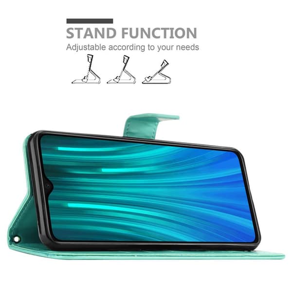 Xiaomi RedMi NOTE 8 PRO Suojakotelo Suojakuori Lompakkokotelo Matkapuhelinkotelo Kukat jossa on magneettisuljenta, jalusta-toiminto ja korttipaikat