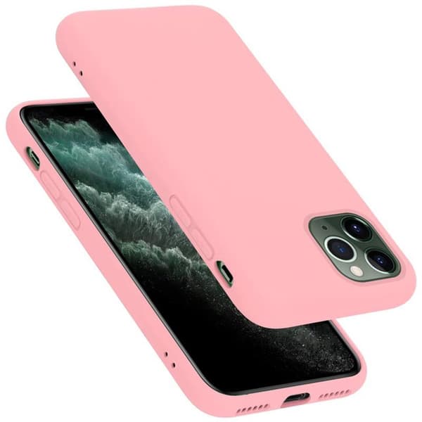 iPhone 11 PRO MAX Skal Fodral av flexibelt TPU-silikon Case Cover LIQUID ROSA
