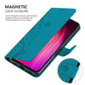 Pikkukuva 5 / 8: Xiaomi RedMi NOTE 8 Suojakotelo Suojakuori Lompakkokotelo Matkapuhelinkotelo Kukat jossa on magneettisuljenta, jalusta-toiminto ja korttipaikat