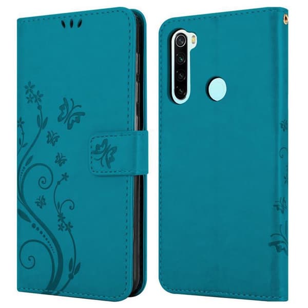 Xiaomi RedMi NOTE 8 Suojakotelo Suojakuori Lompakkokotelo Matkapuhelinkotelo Kukat jossa on magneettisuljenta, jalusta-toiminto ja korttipaikat