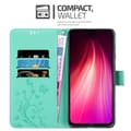 Pikkukuva 5 / 11: Xiaomi RedMi NOTE 8 Suojakotelo Suojakuori Lompakkokotelo Matkapuhelinkotelo Kukat jossa on magneettisuljenta, jalusta-toiminto ja korttipaikat