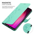 Pikkukuva 9 / 11: Xiaomi RedMi NOTE 8 Suojakotelo Suojakuori Lompakkokotelo Matkapuhelinkotelo Kukat jossa on magneettisuljenta, jalusta-toiminto ja korttipaikat