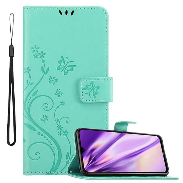 Xiaomi RedMi NOTE 8 Suojakotelo Suojakuori Lompakkokotelo Matkapuhelinkotelo Kukat jossa on magneettisuljenta, jalusta-toiminto ja korttipaikat