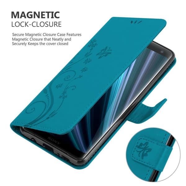 Sony Xperia XZ3 Pungetui Cover Blomster ()