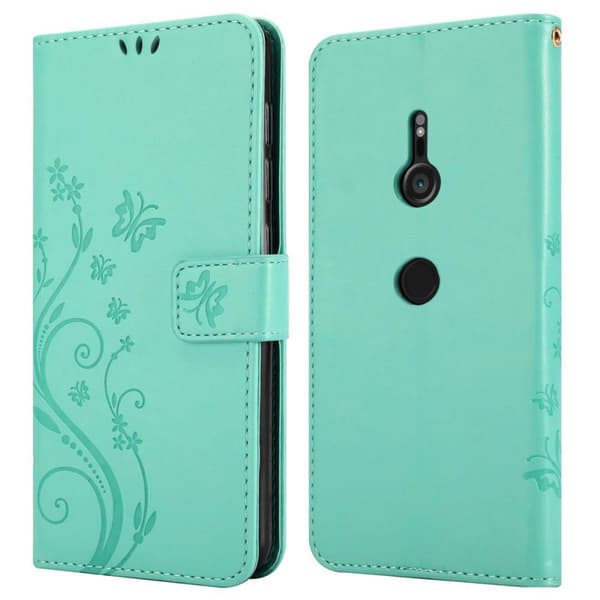 Sony Xperia XZ3 Pungetui Cover Blomster ()