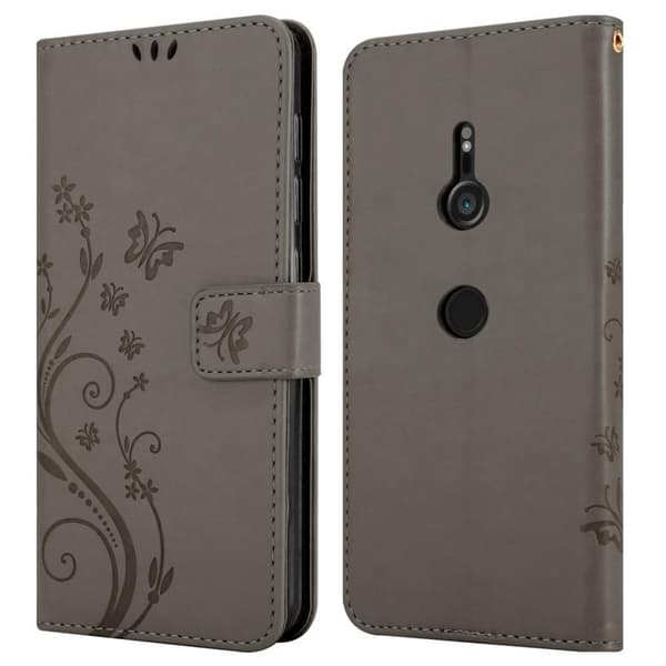 Deksel til Sony Xperia XZ3 Lommebokdeksel i blomster design med magnetisk lukking, stativfunksjon og kortplasser