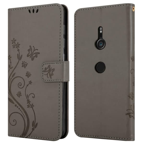 Deksel til Sony Xperia XZ3 Lommebokdeksel i blomster design med magnetisk lukking, stativfunksjon og kortplasser