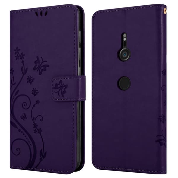 Deksel til Sony Xperia XZ3 Lommebokdeksel i blomster design med magnetisk lukking, stativfunksjon og kortplasser
