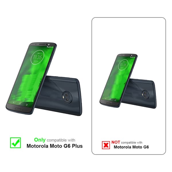 Deksel til Motorola MOTO G6 PLUS Lommebokdeksel i blomster design med magnetisk lukking, stativfunksjon og kortplasser