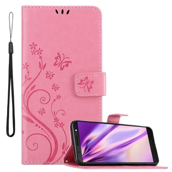 Motorola MOTO G6 PLUS Pungetui Cover Blomster ()