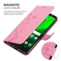 Miniatyrbilde 10 av 11: Deksel til Motorola MOTO G6 PLUS Lommebokdeksel i blomster design med magnetisk lukking, stativfunksjon og kortplasser