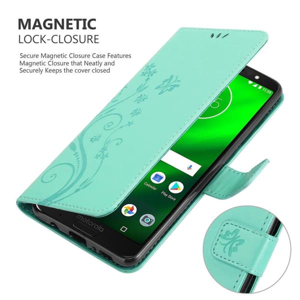 Motorola MOTO G6 PLUS Pungetui Cover Blomster ()