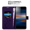 Miniatyrbild 2 av 8: Sony Xperia L3 Skal Fodral i blomdesign Mobilskydd Case Cover med magnetisk stängning, ståfunktion och kortplatser