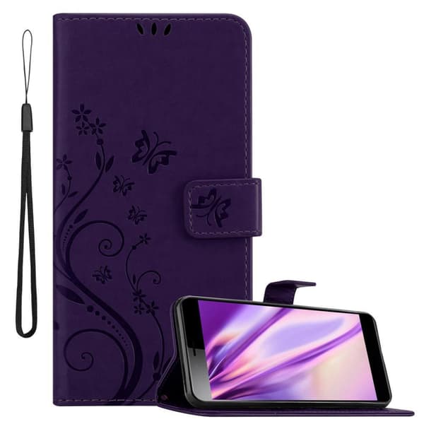 Sony Xperia L3 Skal Fodral i blomdesign Mobilskydd Case Cover med magnetisk stängning, ståfunktion och kortplatser