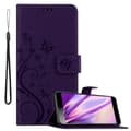Miniatyrbild 1 av 8: Sony Xperia L3 Skal Fodral i blomdesign Mobilskydd Case Cover med magnetisk stängning, ståfunktion och kortplatser