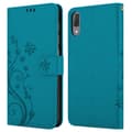 Miniatyrbild 7 av 8: Sony Xperia L3 Skal Fodral i blomdesign Mobilskydd Case Cover med magnetisk stängning, ståfunktion och kortplatser