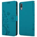 Miniatyrbild 8 av 8: Sony Xperia L3 Skal Fodral i blomdesign Mobilskydd Case Cover med magnetisk stängning, ståfunktion och kortplatser
