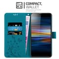 Miniatyrbild 2 av 8: Sony Xperia L3 Skal Fodral i blomdesign Mobilskydd Case Cover med magnetisk stängning, ståfunktion och kortplatser