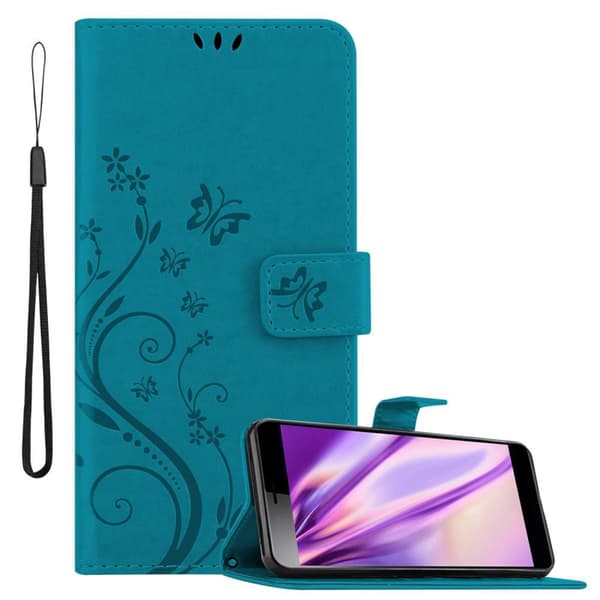 Sony Xperia L3 Skal Fodral i blomdesign Mobilskydd Case Cover med magnetisk stängning, ståfunktion och kortplatser