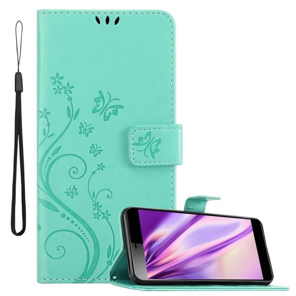 Sony Xperia L3 Skal Fodral i blomdesign Mobilskydd Case Cover med magnetisk stängning, ståfunktion och kortplatser
