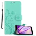 Miniatyrbild 1 av 8: Sony Xperia L3 Skal Fodral i blomdesign Mobilskydd Case Cover med magnetisk stängning, ståfunktion och kortplatser