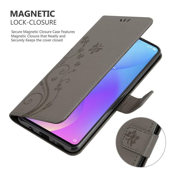 Xiaomi Mi 9T / Mi 9T PRO / RedMi K20 / RedMi K20 PRO Skal Fodral i blomdesign Mobilskydd Case Cover med magnetisk stängning, ståfunktion och