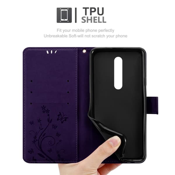 Xiaomi Mi 9T / Mi 9T PRO / RedMi K20 / RedMi K20 PRO Skal Fodral i blomdesign Mobilskydd Case Cover med magnetisk stängning, ståfunktion och