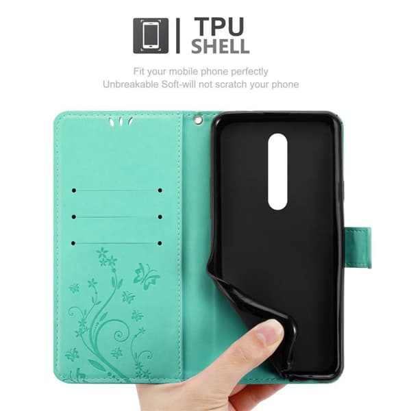 Xiaomi Mi 9T / Mi 9T PRO / RedMi K20 / RedMi K20 PRO Skal Fodral i blomdesign Mobilskydd Case Cover med magnetisk stängning, ståfunktion och