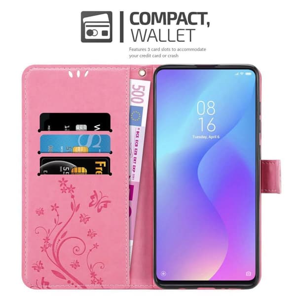 Xiaomi Mi 9T / Mi 9T PRO / RedMi K20 / RedMi K20 PRO Skal Fodral i blomdesign Mobilskydd Case Cover med magnetisk stängning, ståfunktion och