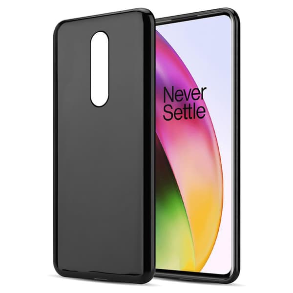 Deksel til OnePlus 8 ULTRA Silikondeksel SVART