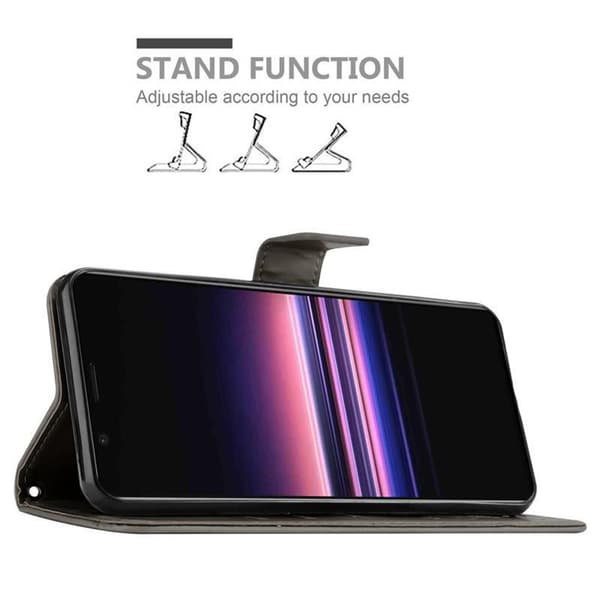 Deksel til Sony Xperia 5 Lommebokdeksel i blomster design med magnetisk lukking, stativfunksjon og kortplasser