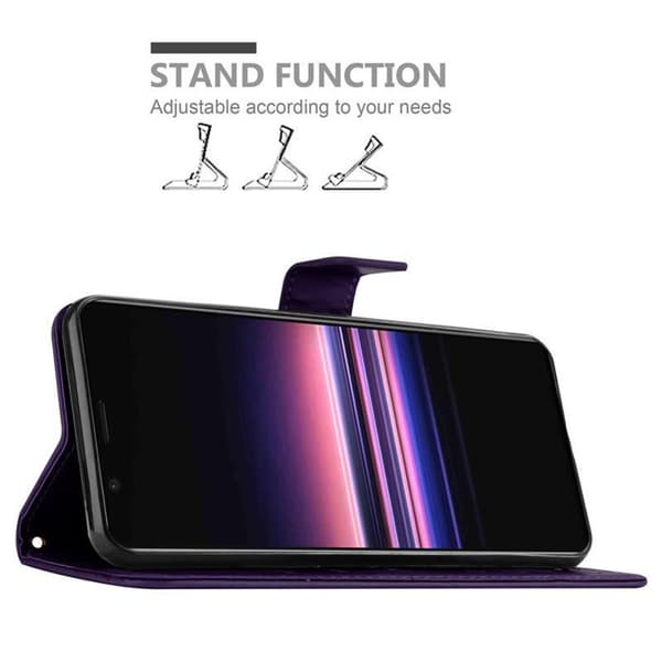 Sony Xperia 5 Suojakotelo Suojakuori Lompakkokotelo Matkapuhelinkotelo Kukat jossa on magneettisuljenta, jalusta-toiminto ja korttipaikat