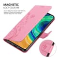 Miniatyrbilde 5 av 8: Deksel til Huawei MATE 30 Lommebokdeksel i blomster design med magnetisk lukking, stativfunksjon og kortplasser