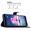 Miniatyrbilde 7 av 11: Deksel til Huawei P SMART 2018 / Enjoy 7S Lommebokdeksel i blomster design med magnetisk lukking, stativfunksjon og kortplasser