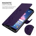 Miniatyrbilde 10 av 11: Deksel til Huawei P SMART 2018 / Enjoy 7S Lommebokdeksel i blomster design med magnetisk lukking, stativfunksjon og kortplasser