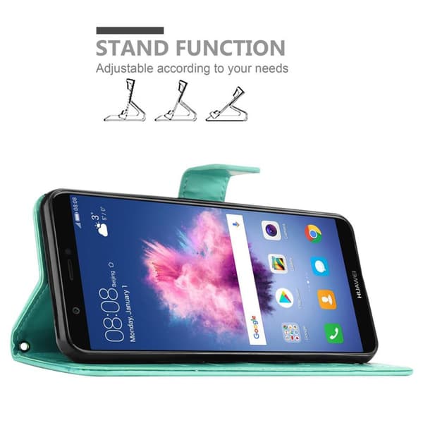 Huawei P SMART 2018 / Enjoy 7S Pungetui Cover Blomster ()