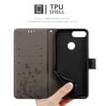 Pikkukuva 6 / 8: Huawei P SMART 2018 / Enjoy 7S Suojakotelo Suojakuori Lompakkokotelo Matkapuhelinkotelo Kukat jossa on magneettisuljenta, jalusta-toiminto ja