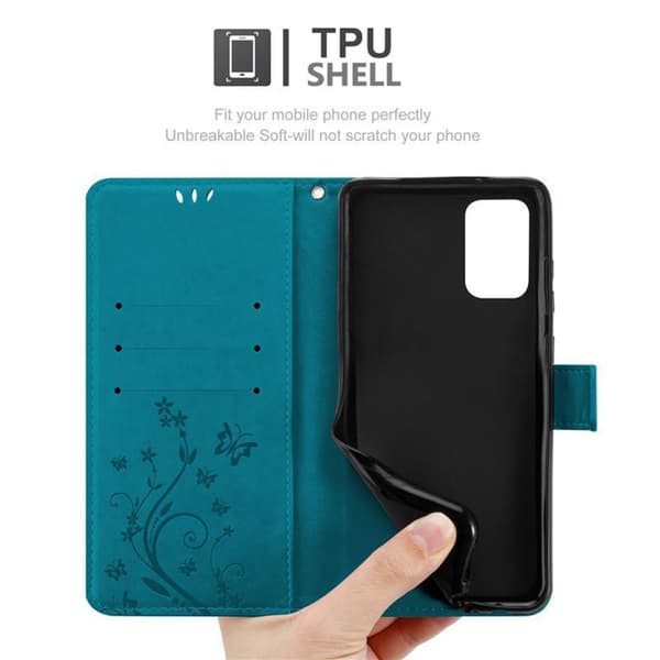 Samsung Galaxy S20 PLUS Pungetui Cover Blomster ()