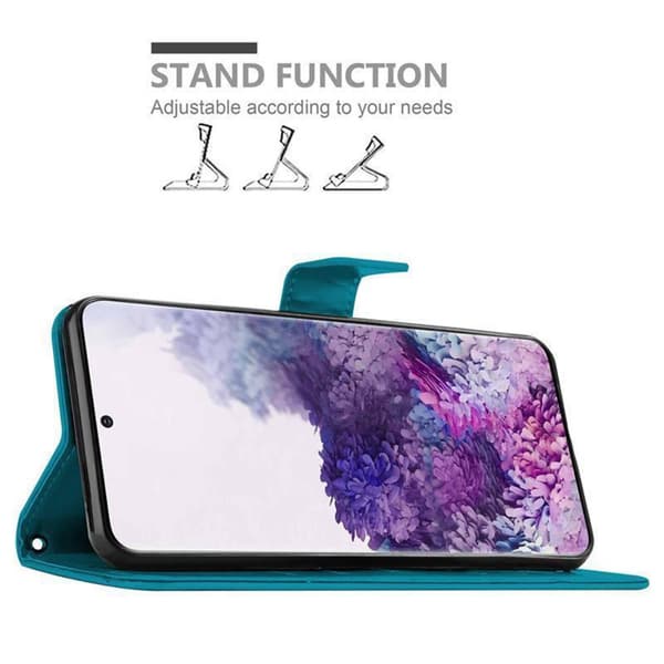 Samsung Galaxy S20 PLUS Suojakotelo Suojakuori Lompakkokotelo Matkapuhelinkotelo Kukat jossa on magneettisuljenta, jalusta-toiminto ja korttipaikat