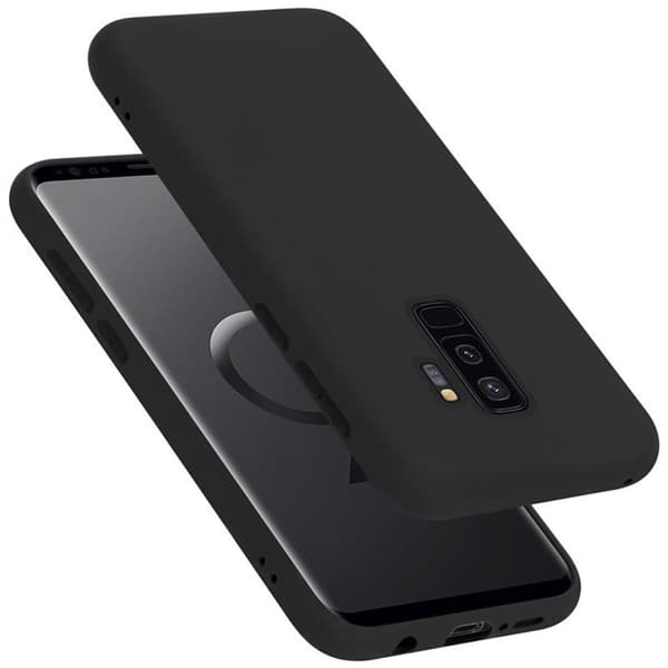 Deksel til Samsung Galaxy S9 PLUS Silikondeksel TPU Case Cover LIQUID SVART