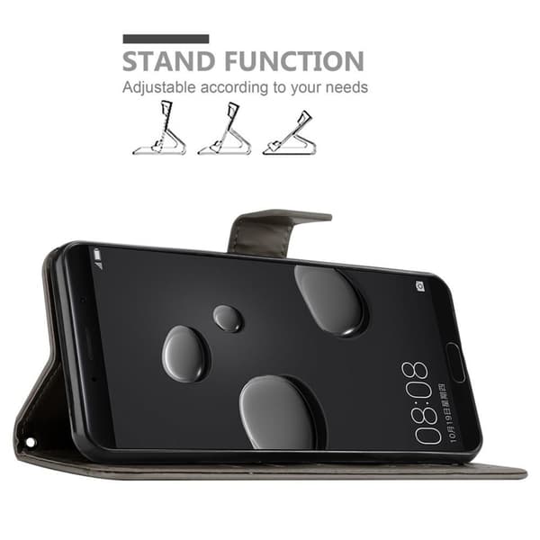 Huawei MATE 10 Skal Fodral i blomdesign Mobilskydd Case Cover med magnetisk stängning, ståfunktion och kortplatser