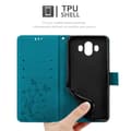 Miniatyrbild 5 av 8: Huawei MATE 10 Skal Fodral i blomdesign Mobilskydd Case Cover med magnetisk stängning, ståfunktion och kortplatser